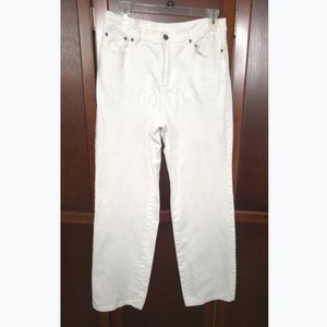 Talbots White Capri Jeans (Size: 8)